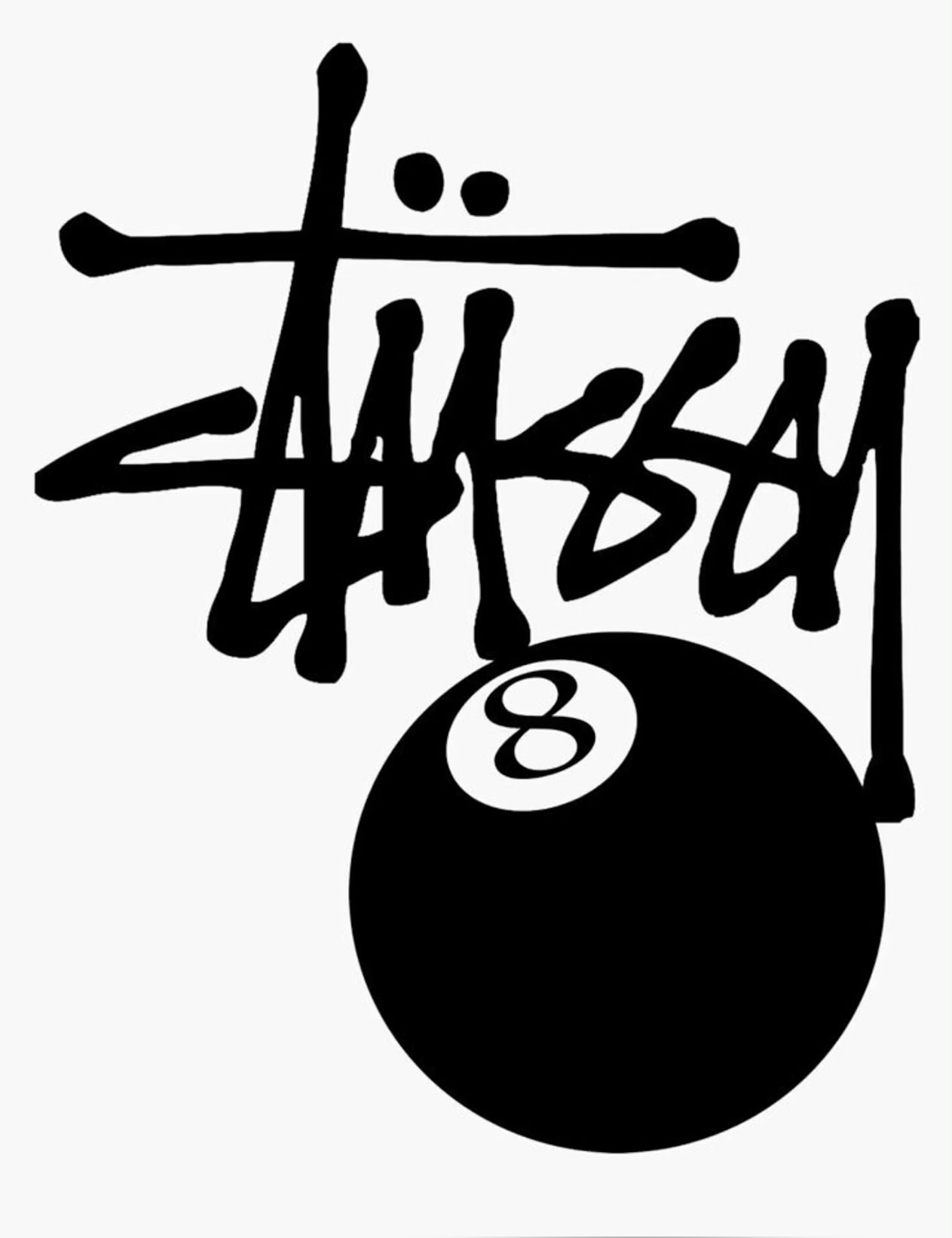 Stussy 8 Ball Fleece — Pigment Dyed Black