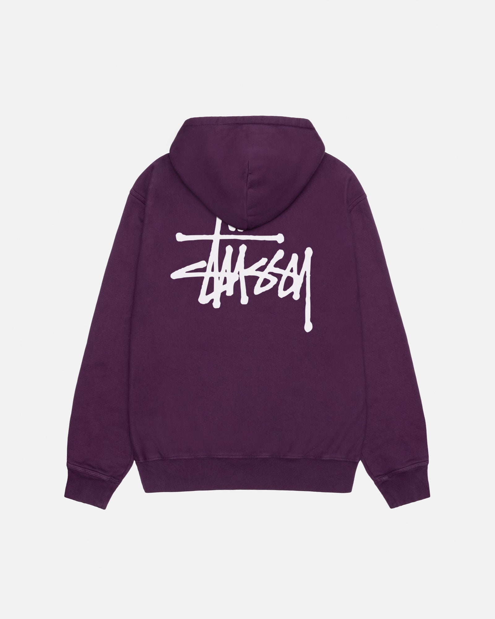 FELPA CON CAPPUCCIO STÜSSY BASIC TINTA A PIGMENTO