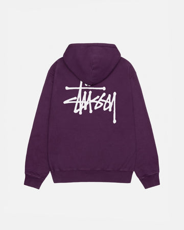 FELPA CON CAPPUCCIO STÜSSY BASIC TINTA A PIGMENTO