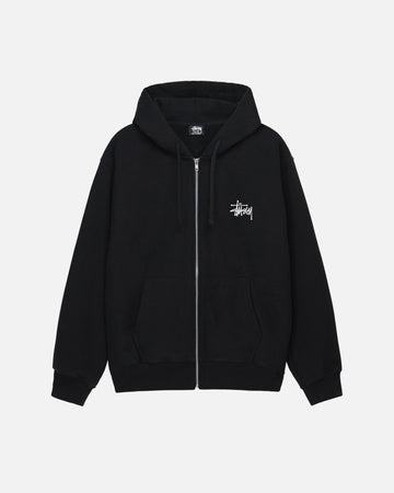 FELPA CON CAPPUCCIO E ZIP STÜSSY BASIC